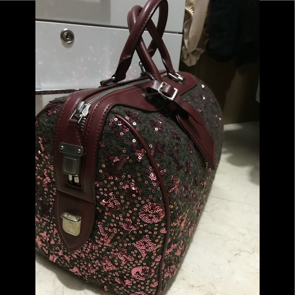Sunshine Speedy Monogram Express 30 Merlot Sequin